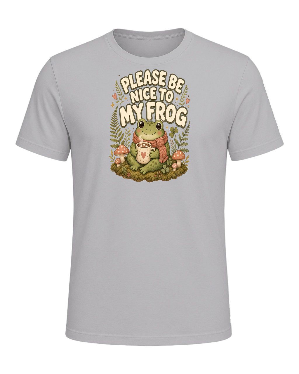 PLEASE BE NICE TO MY FROG — Athletic Heather