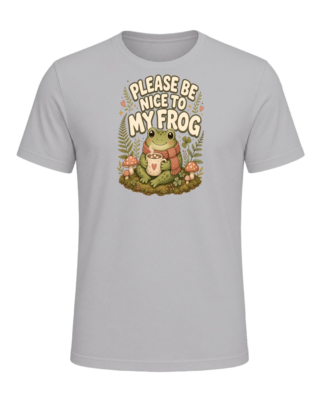 PLEASE BE NICE TO MY FROG — Athletic Heather