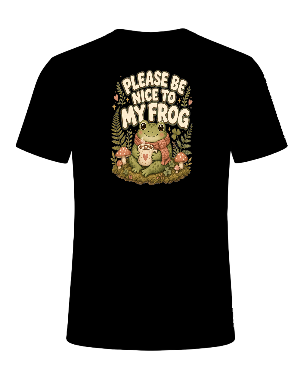 PLEASE BE NICE TO MY FROG — Black