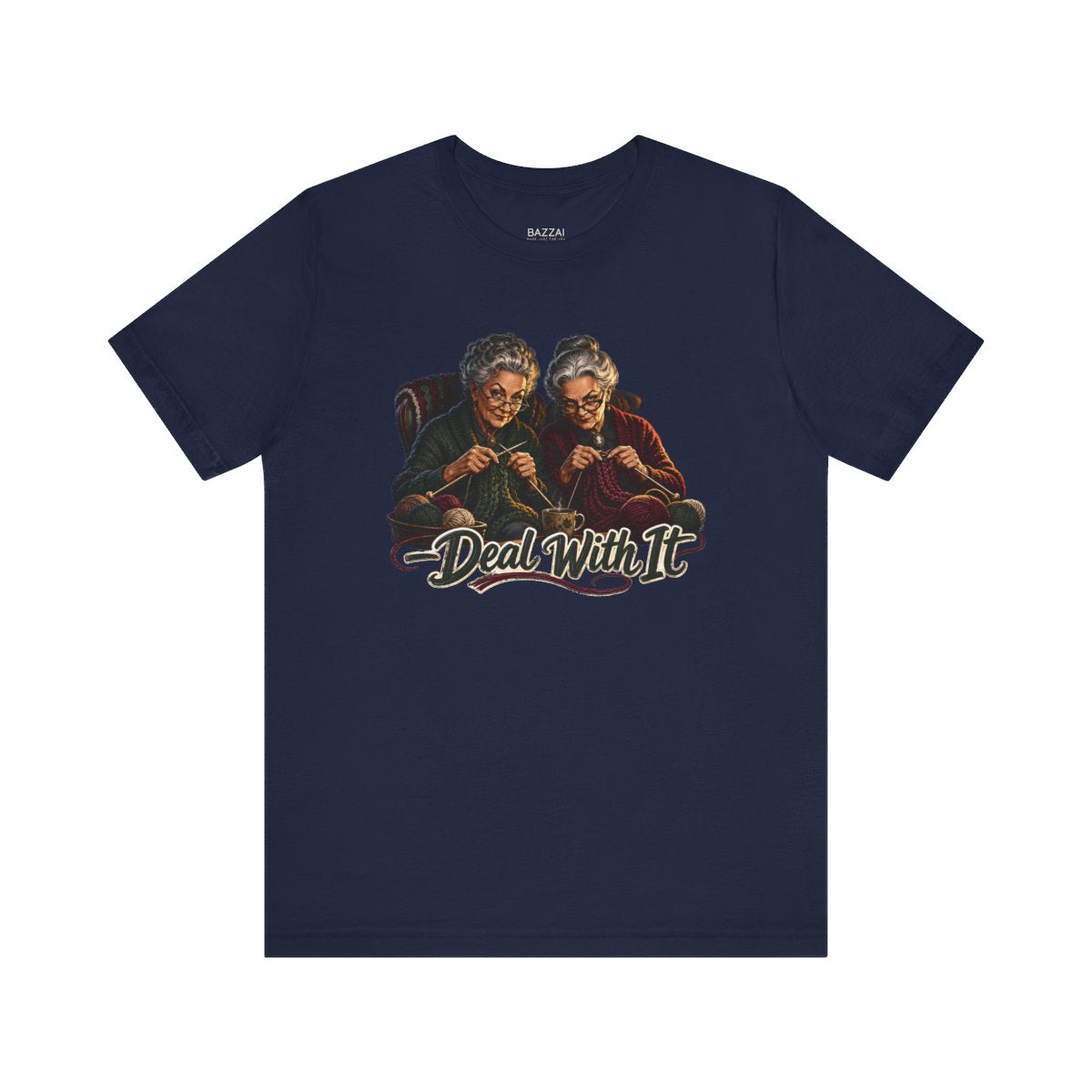 Funny Knitting T-Shirt — Knitting Night Shift — nana grandma t-shirt design