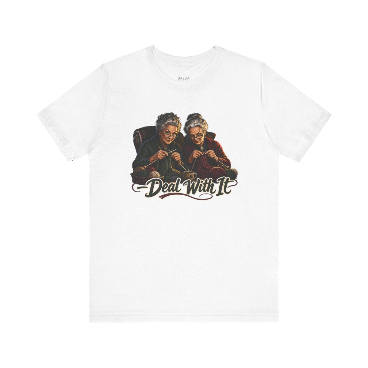 Funny Knitting T-Shirt — Knitting Night Shift — nana grandma t-shirt design