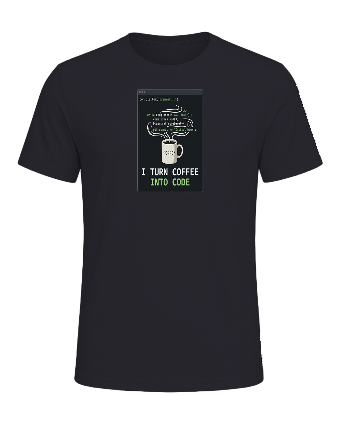 Coffee + Programmer — Dark Grey