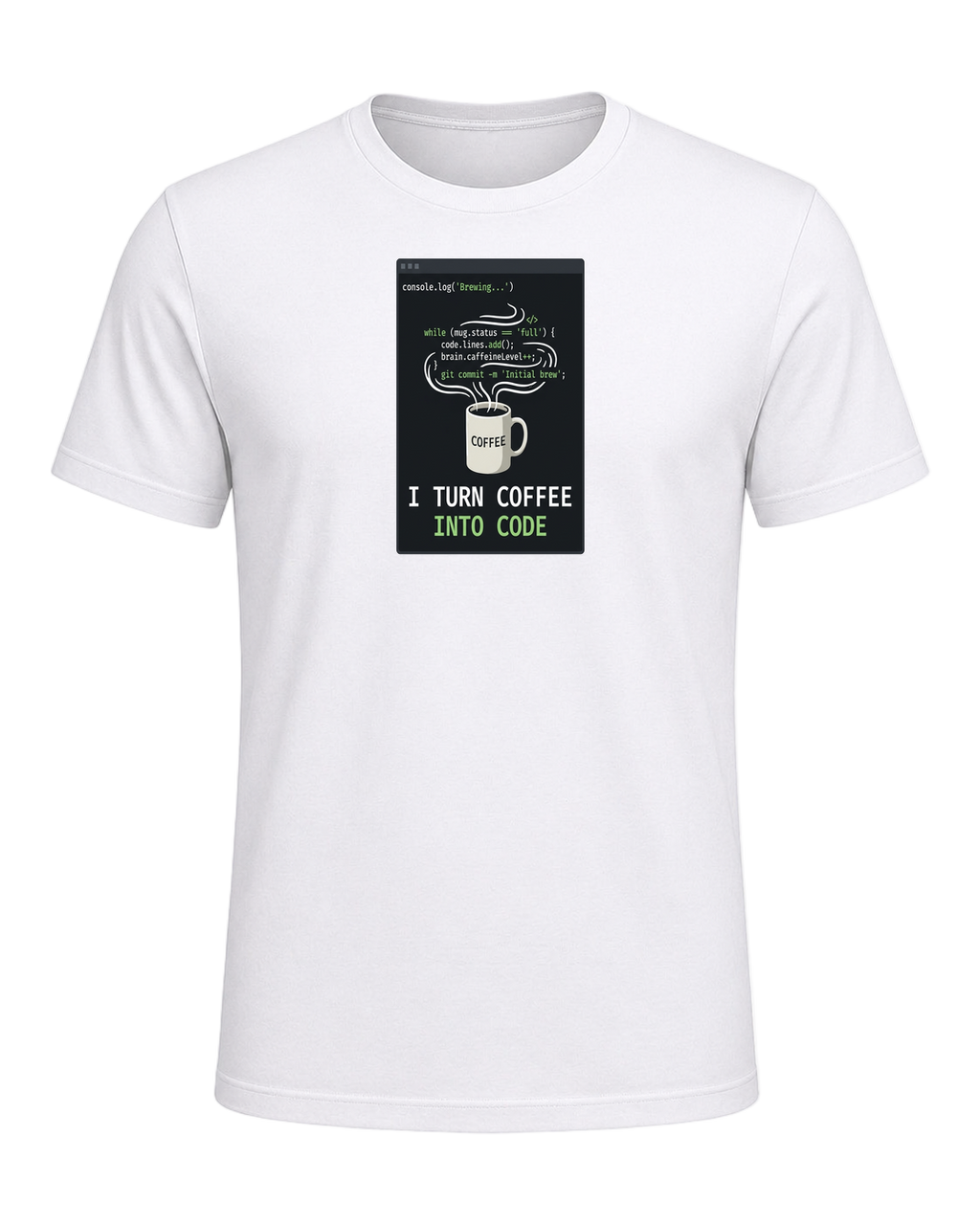 Coffee + Programmer — White