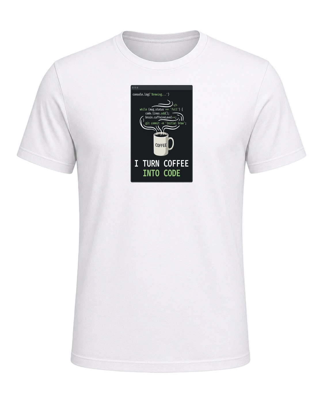 Coffee + Programmer — White