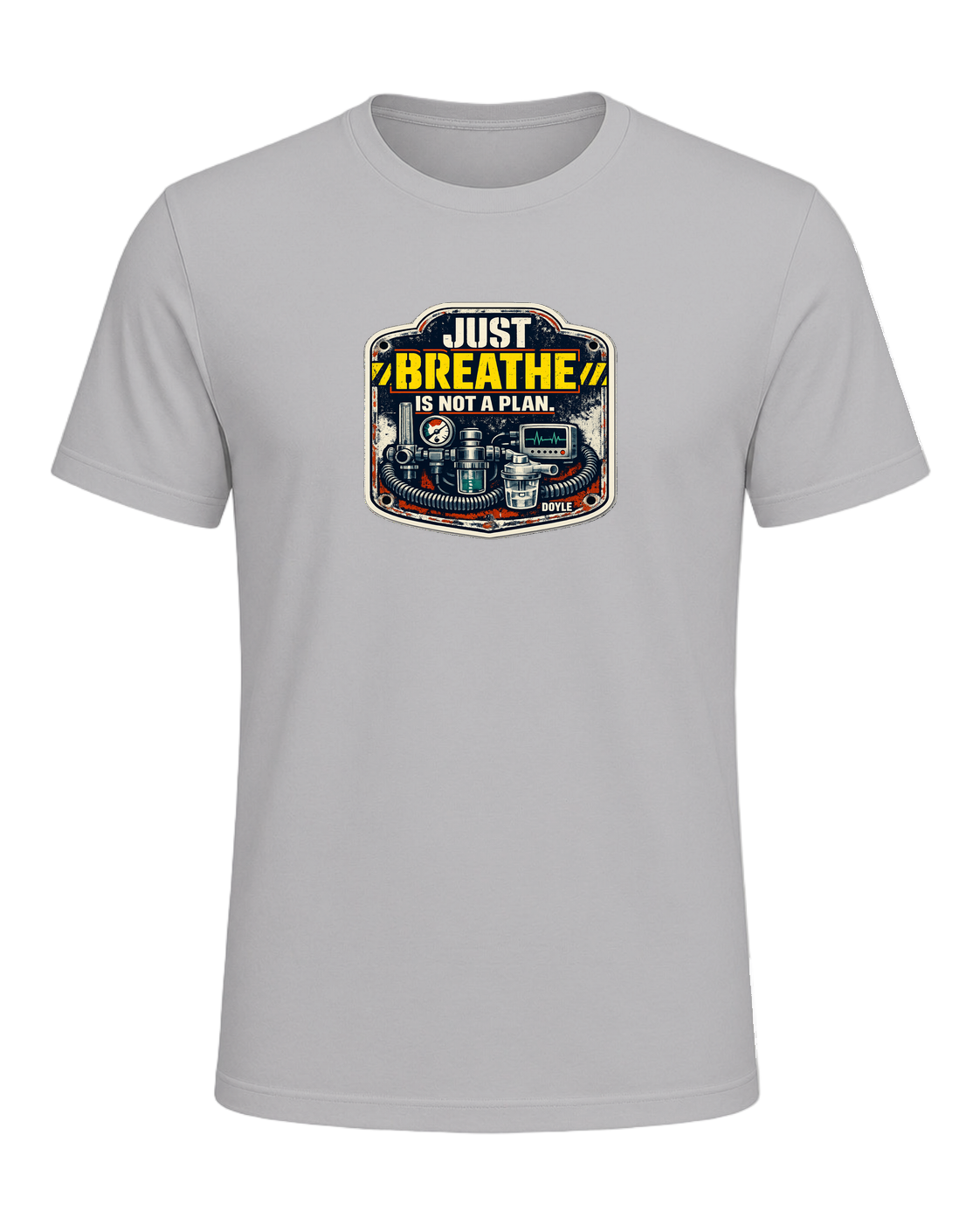 Just Breathe Is Not A Plan Tee — Athletic Heather