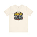 Funny Respiratory Therapist T-Shirt — Just Breathe Is Not a Plan — t-shirt design by Hank