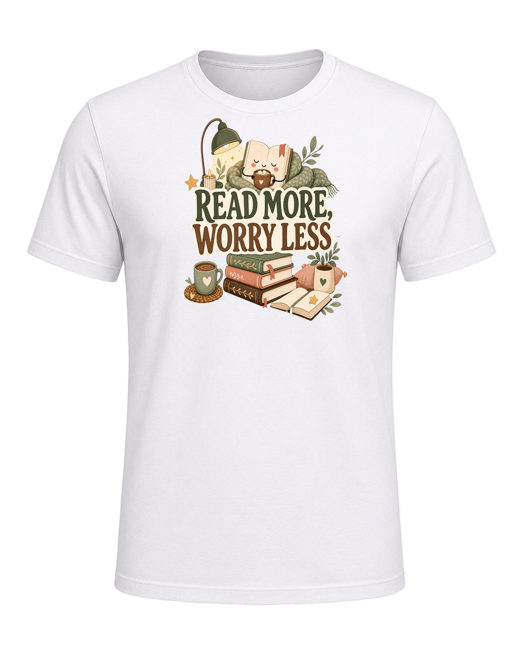 READ MORE, WORRY LESS — White