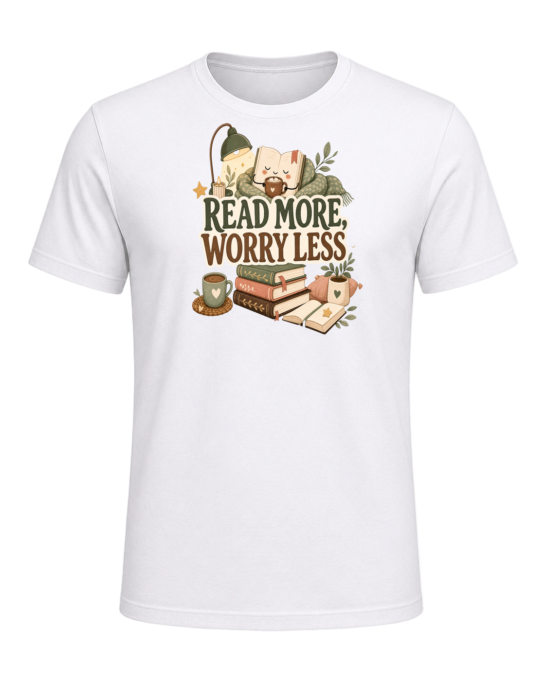 READ MORE, WORRY LESS — White