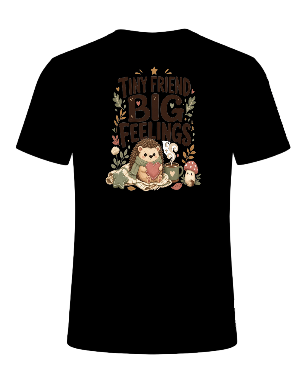 TINY FRIEND BIG FEELINGS — Black