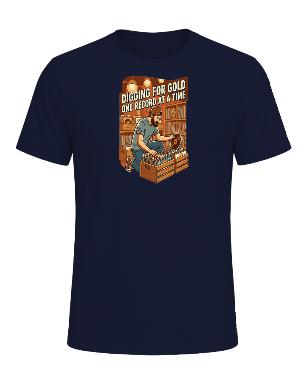 Vinyl Record Digger — Navy