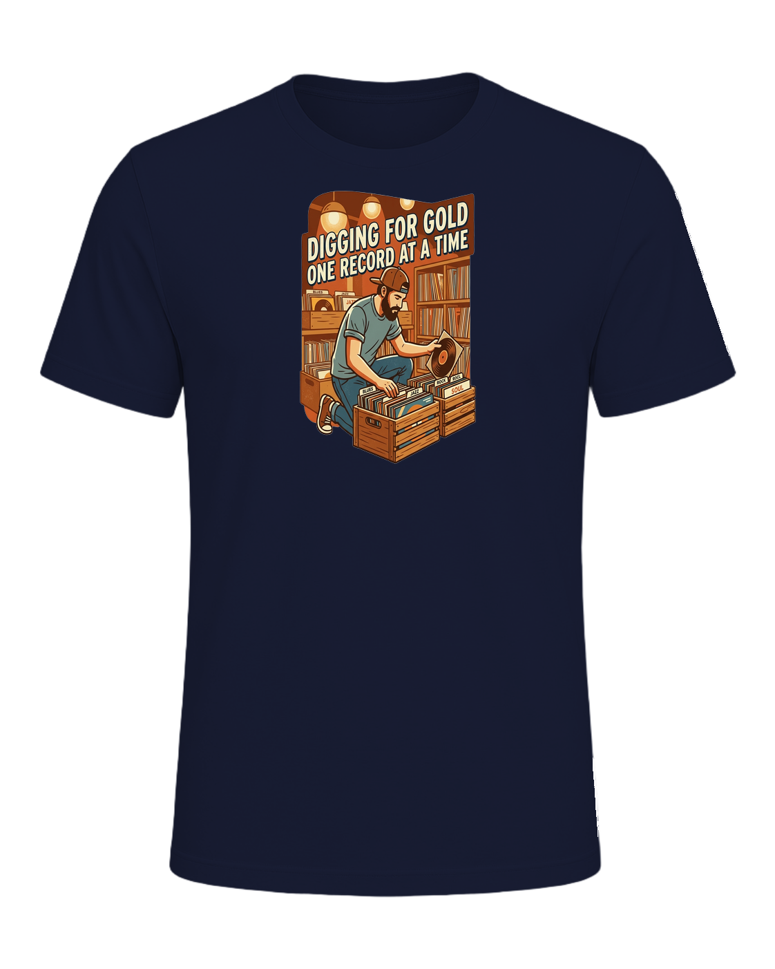 Vinyl Record Digger — Navy