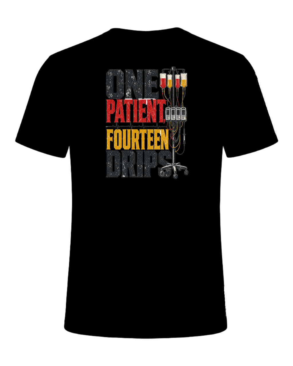 ONE PATIENT, FOURTEEN DRIPS — Black