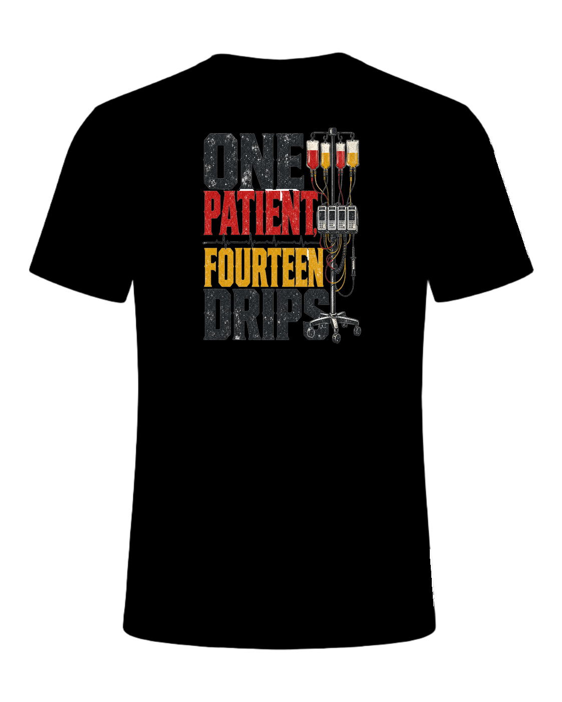 ONE PATIENT, FOURTEEN DRIPS — Black
