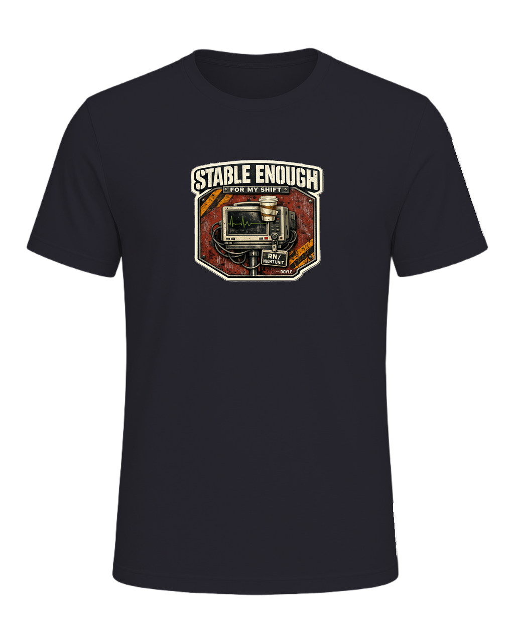 Stable Enough For My Shift Tee — Dark Grey