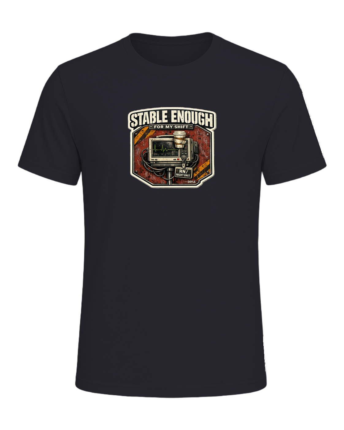 Stable Enough For My Shift Tee — Dark Grey