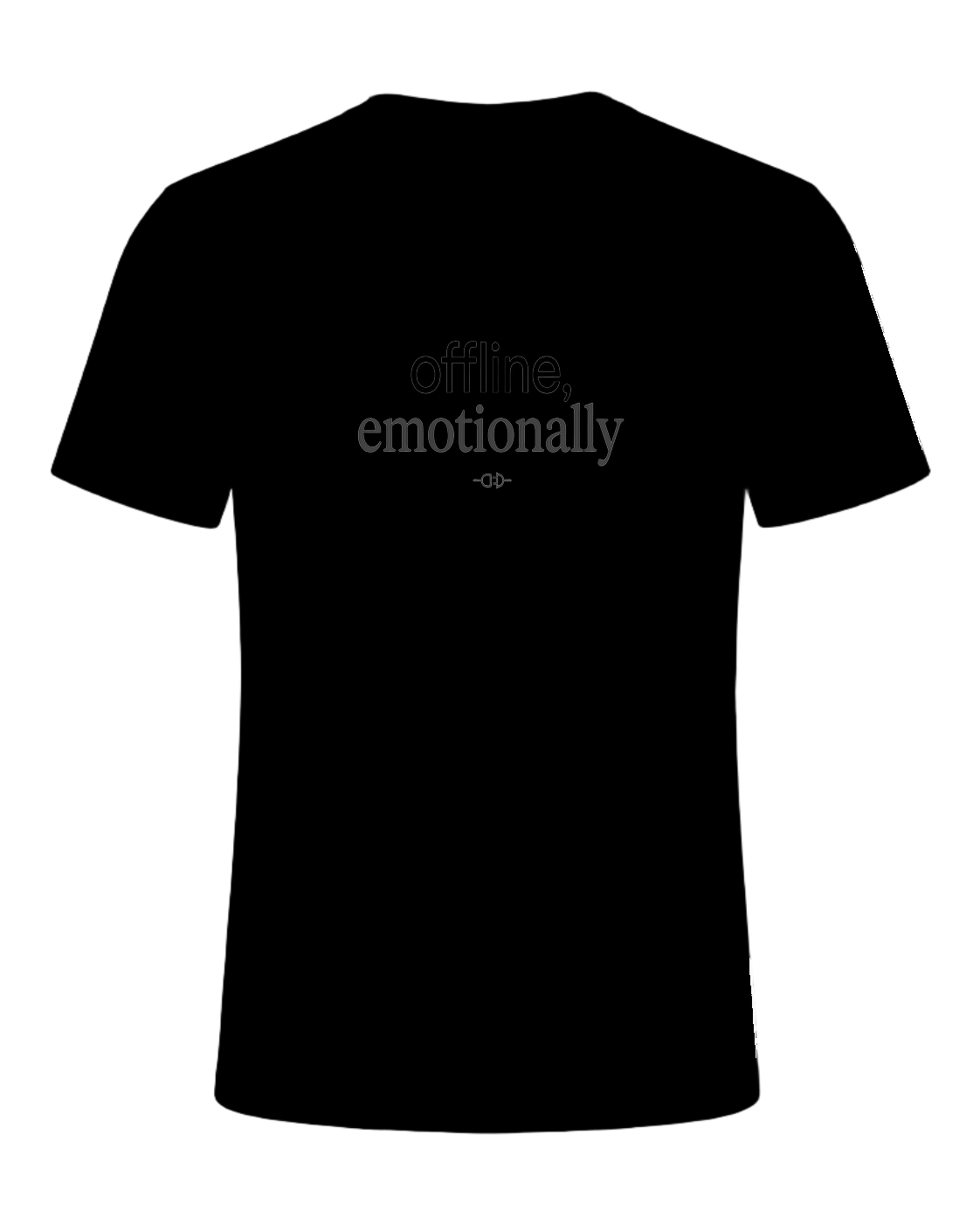 offline, emotionally — Black