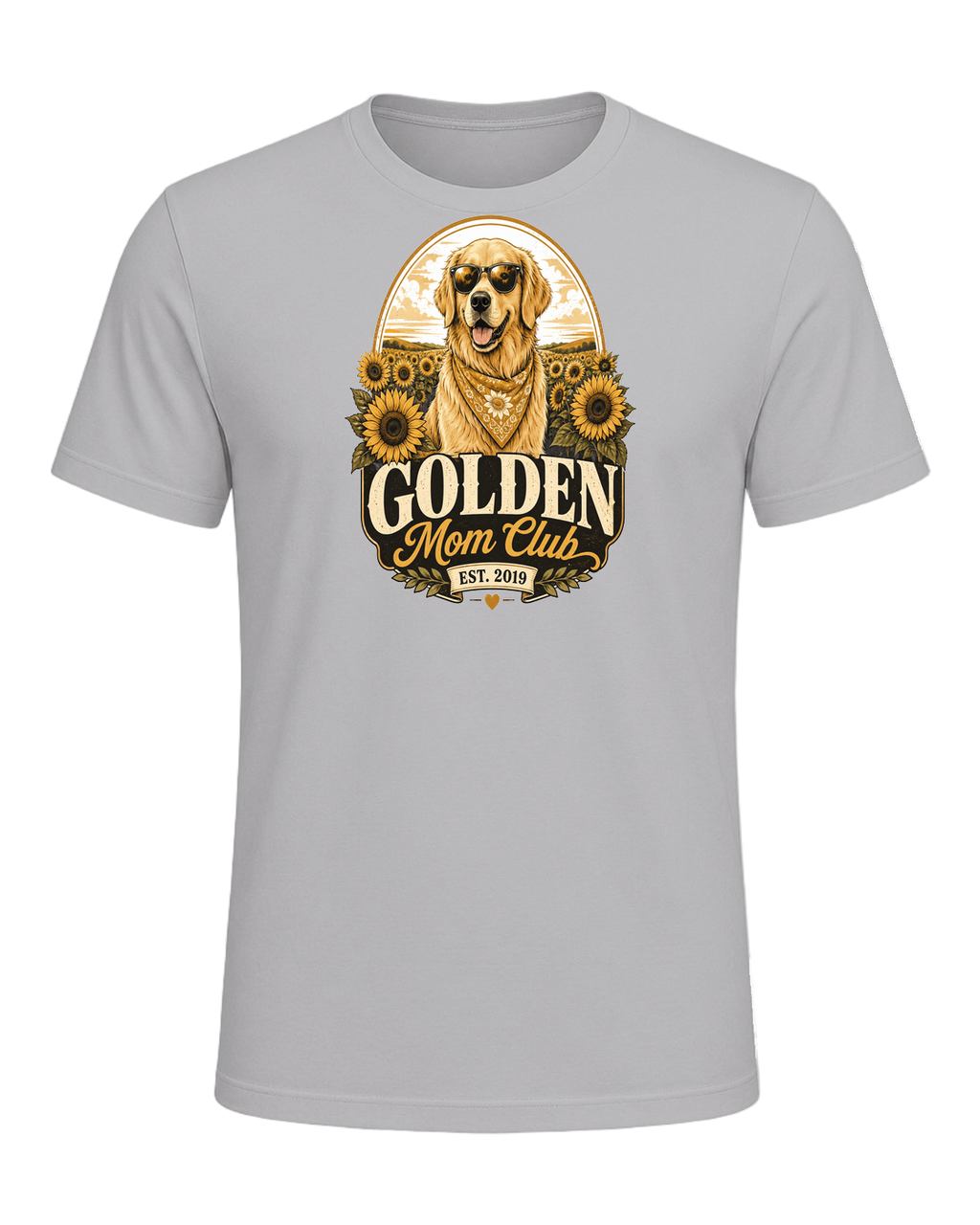 Golden Retriever Mom — Athletic Heather