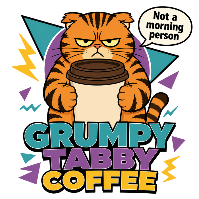 NOT A MORNING PERSON (Bold Outline)