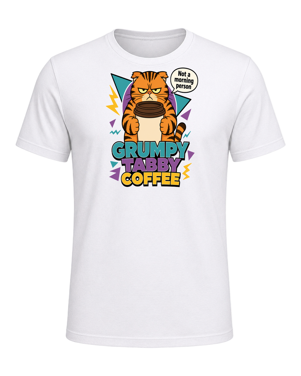 Grumpy Tabby Coffee — White