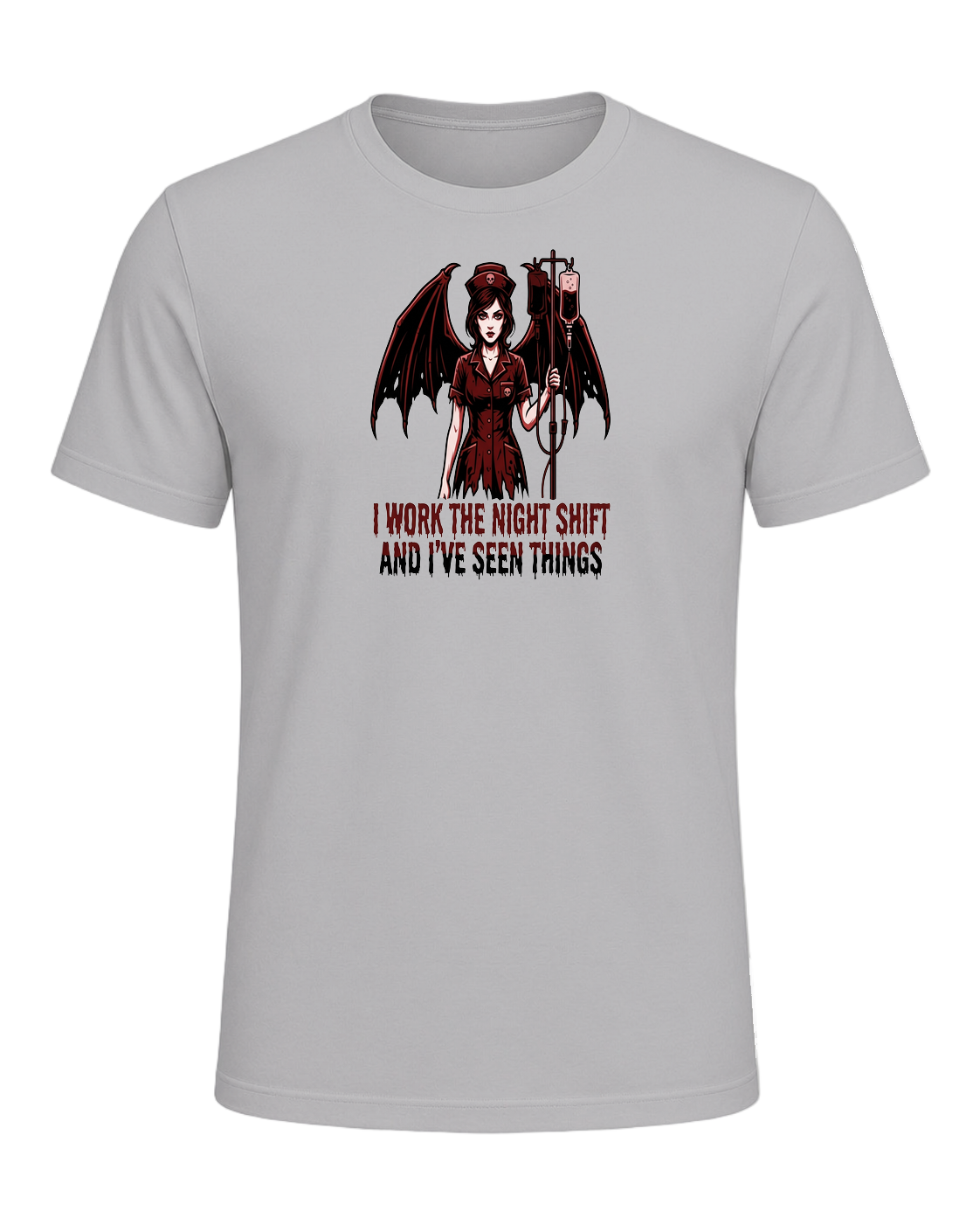 Nurse Night Shift Spooky — Athletic Heather