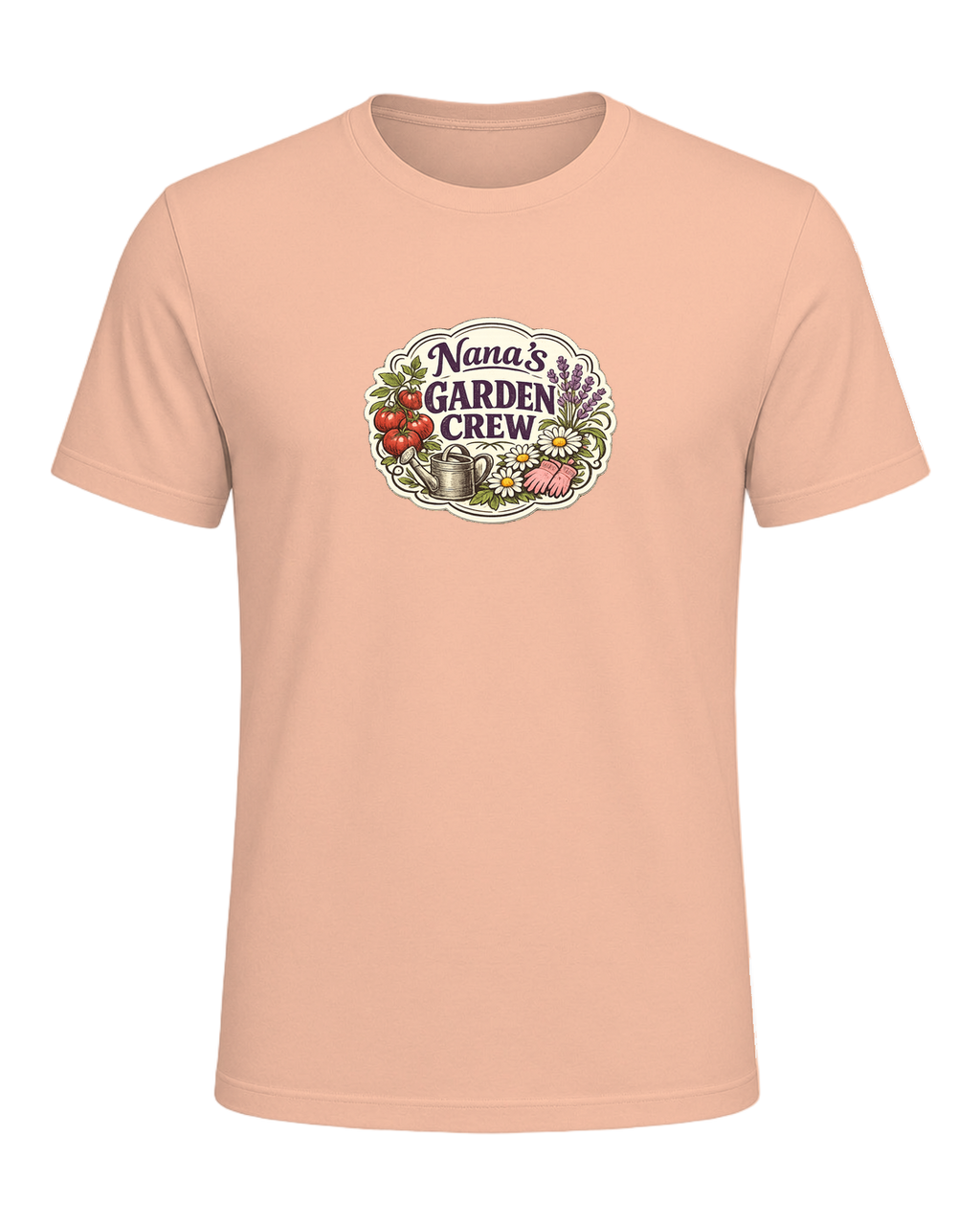 A sweet vintage garden badge tee for the Nana whose backyard is her happy place. — Heather Peach