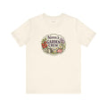 Nana Gift T-Shirt — The Backyard Is Her Happy Place — nana grandma t-shirt design by Margaux