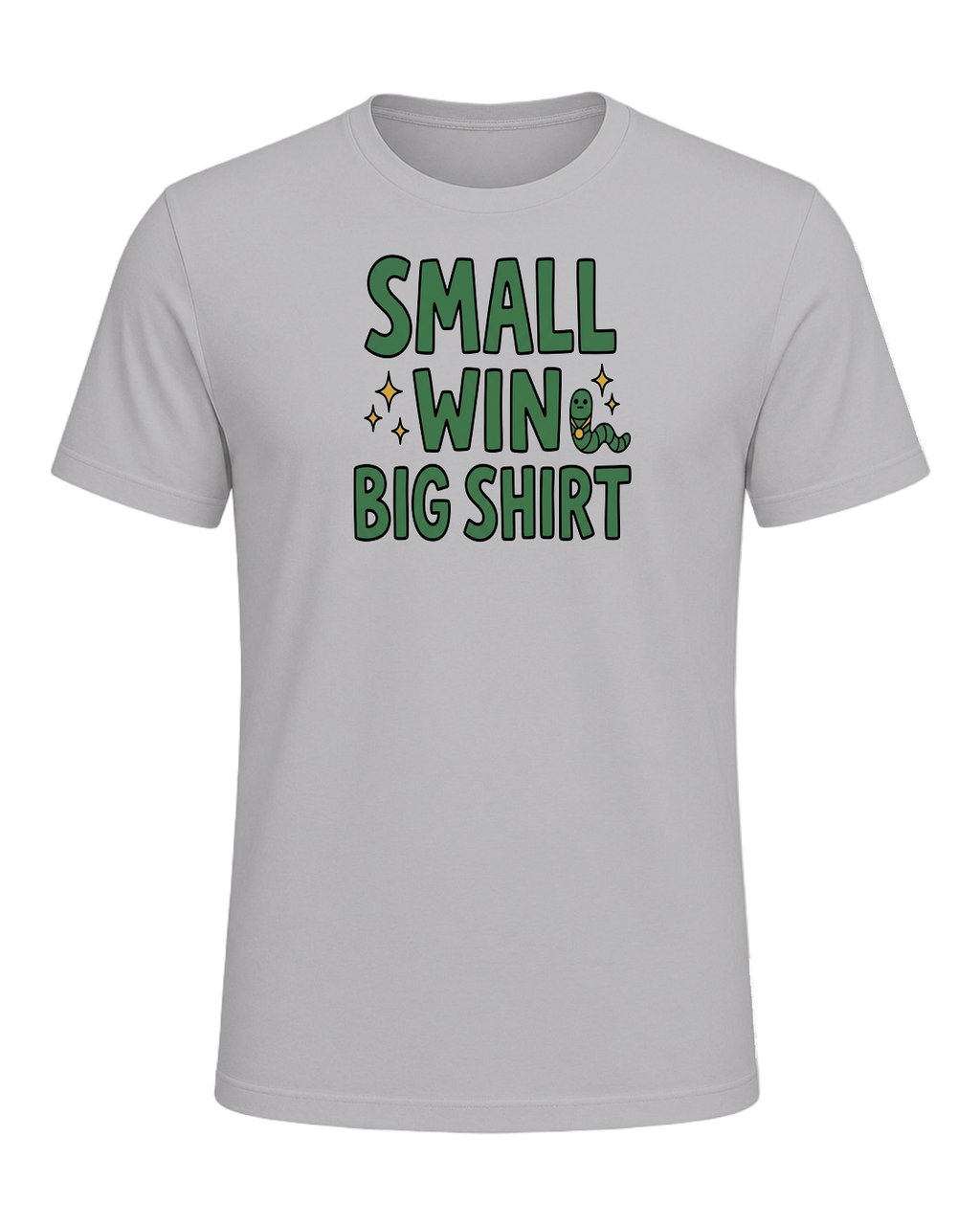 SMALL WIN BIG SHIRT — Athletic Heather