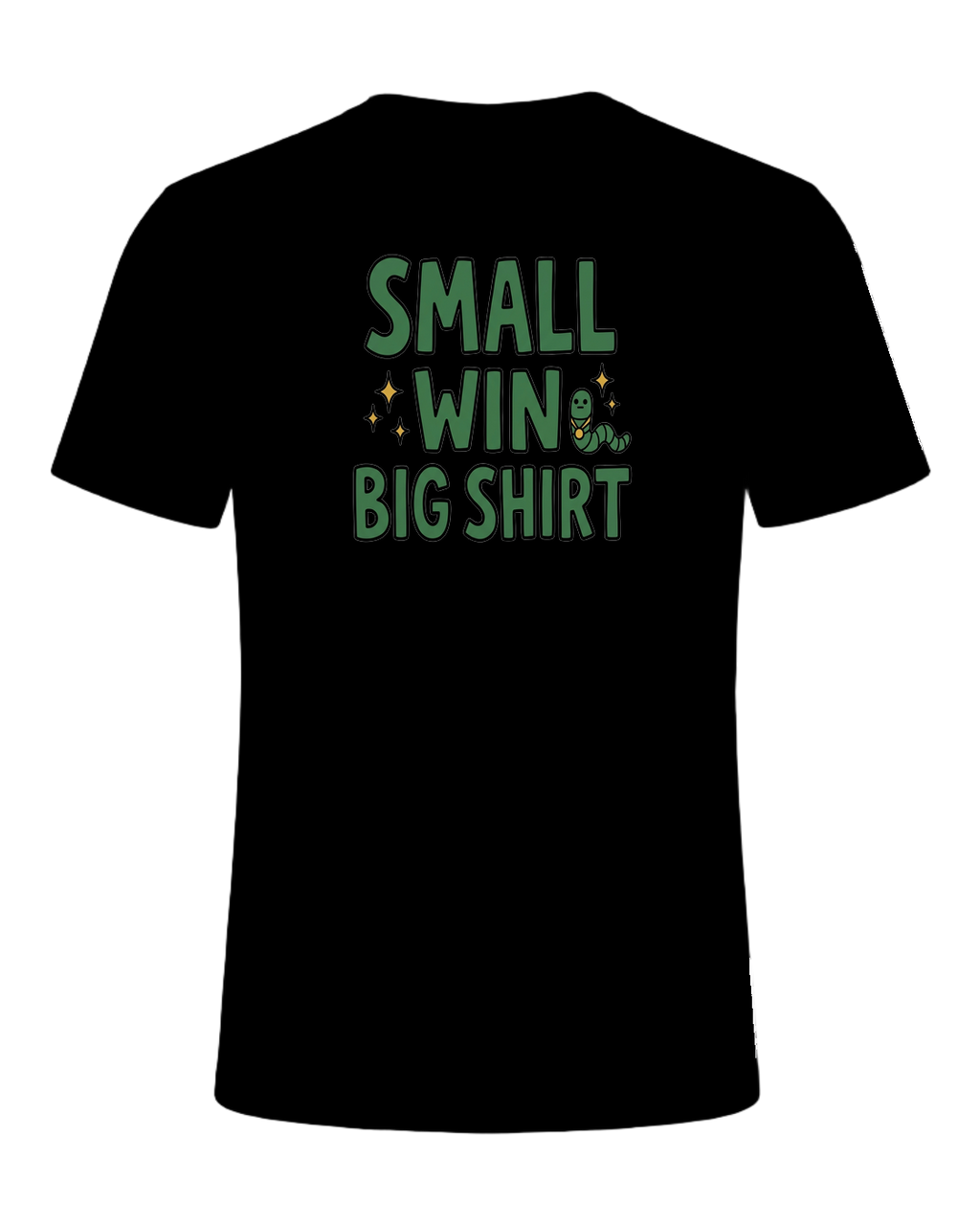 SMALL WIN BIG SHIRT — Black