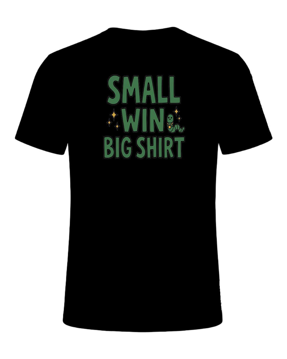 SMALL WIN BIG SHIRT — Black