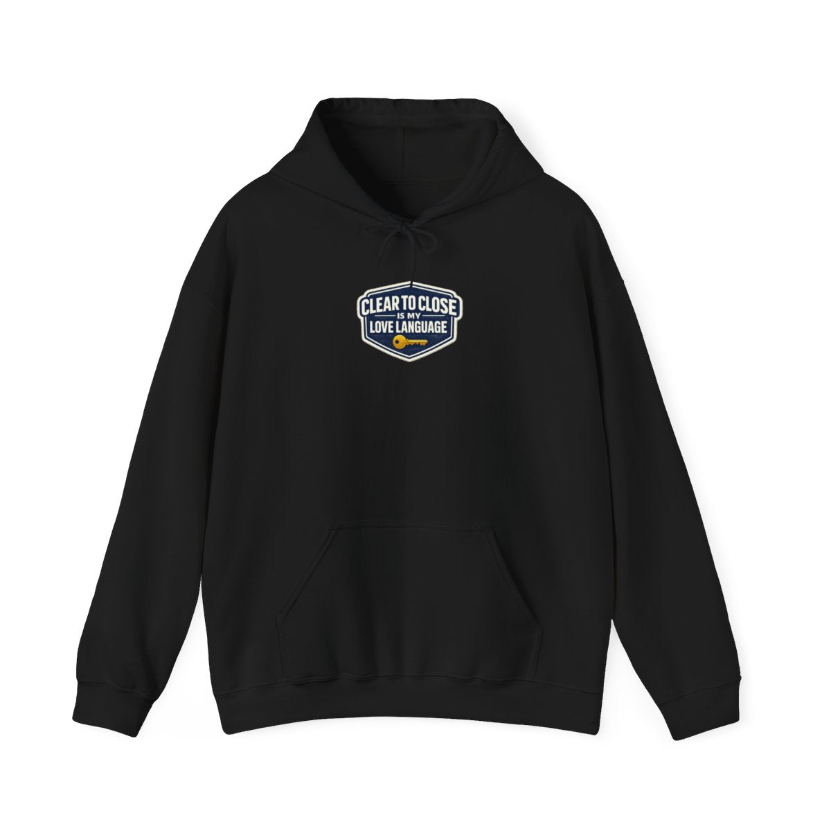 CLEAR TO CLOSE IS MY LOVE LANGUAGE Hoodie — Black