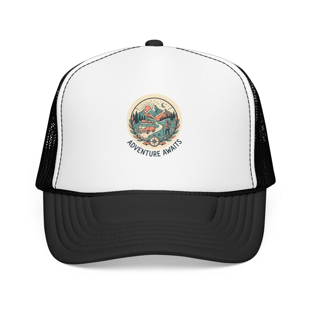 Adventure Gift Hat — Adventure Awaits — travel wanderer hat design