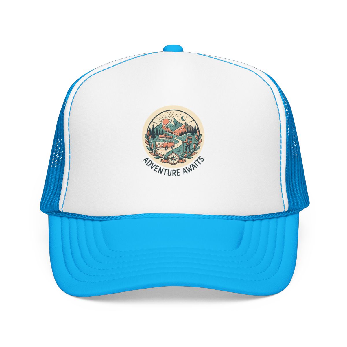 Adventure Gift Hat — Adventure Awaits — travel wanderer hat design