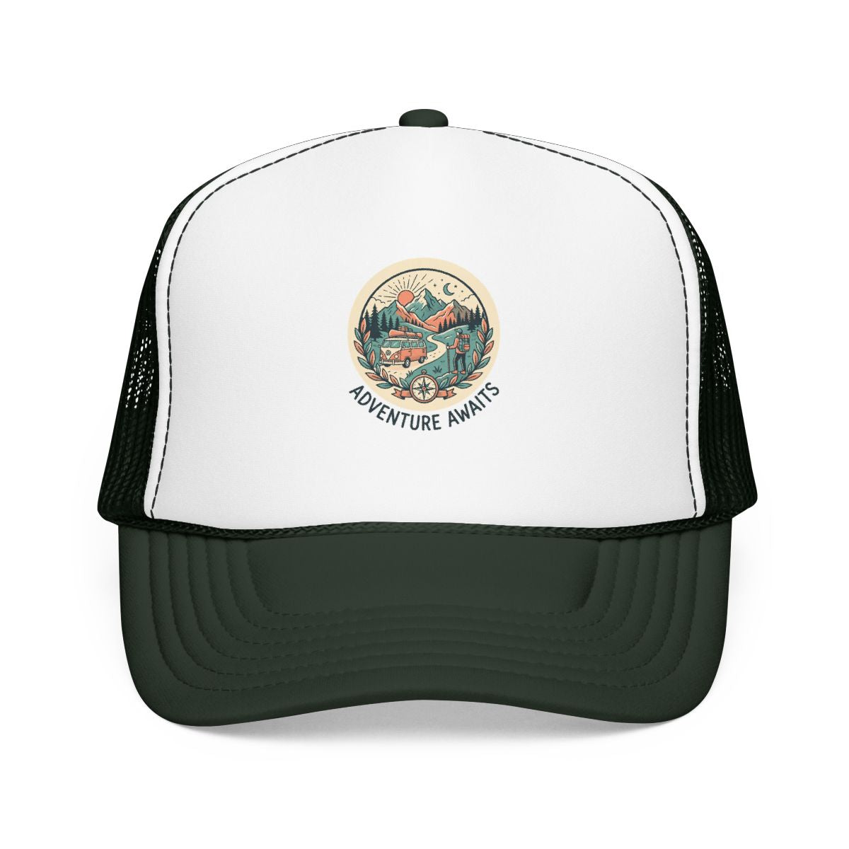 Adventure Gift Hat — Adventure Awaits — travel wanderer hat design