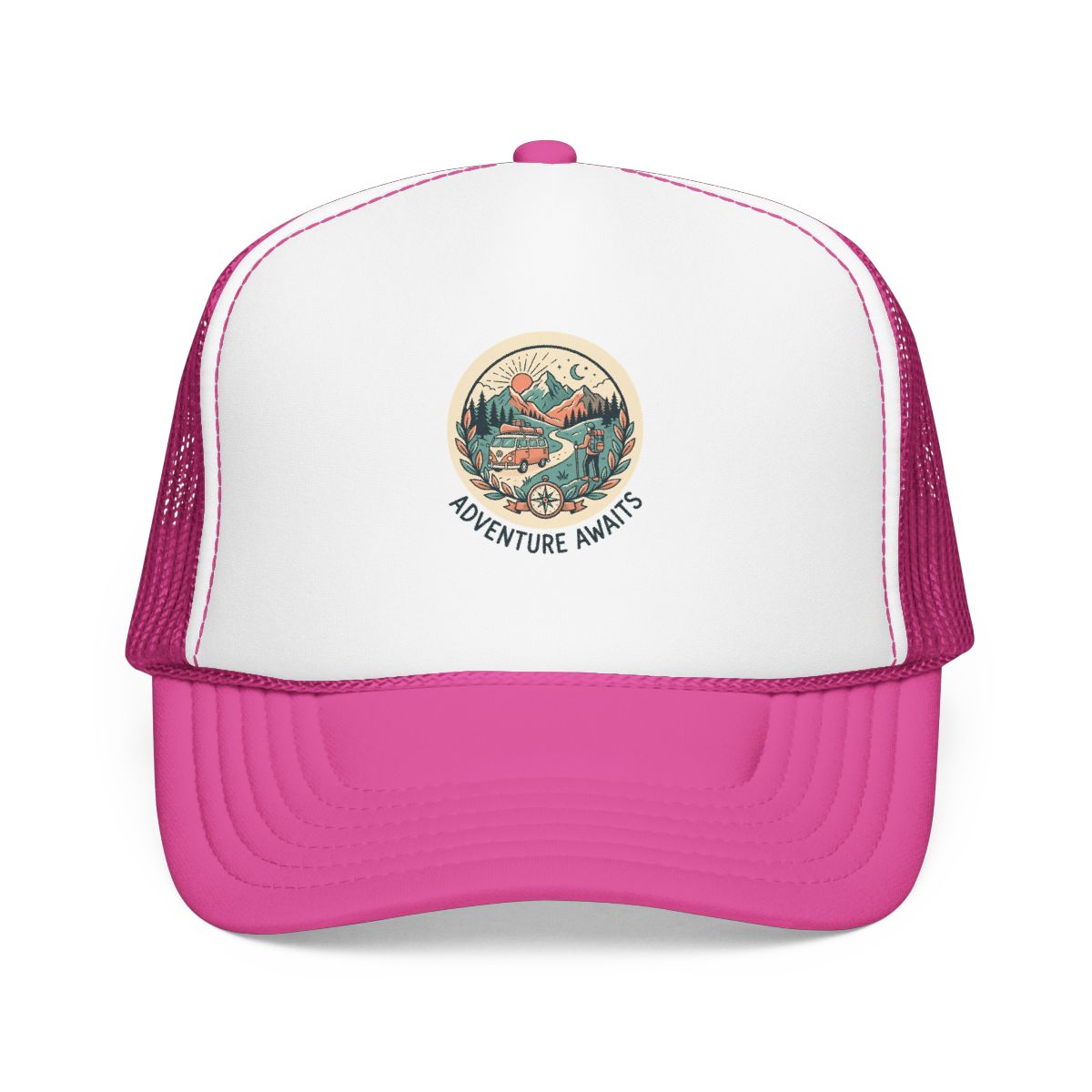 Adventure Gift Hat — Adventure Awaits — travel wanderer hat design