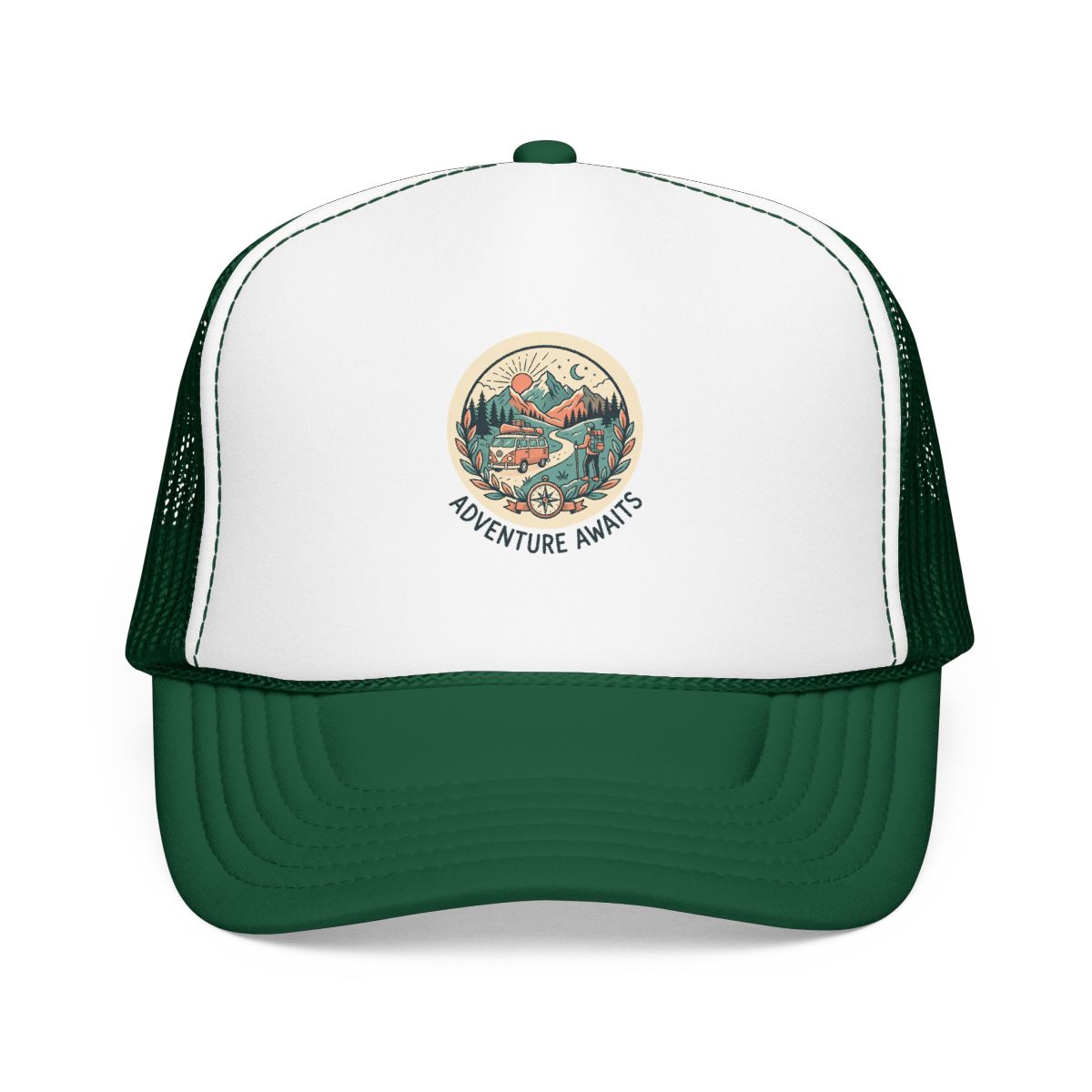 Adventure Gift Hat — Adventure Awaits — travel wanderer hat design