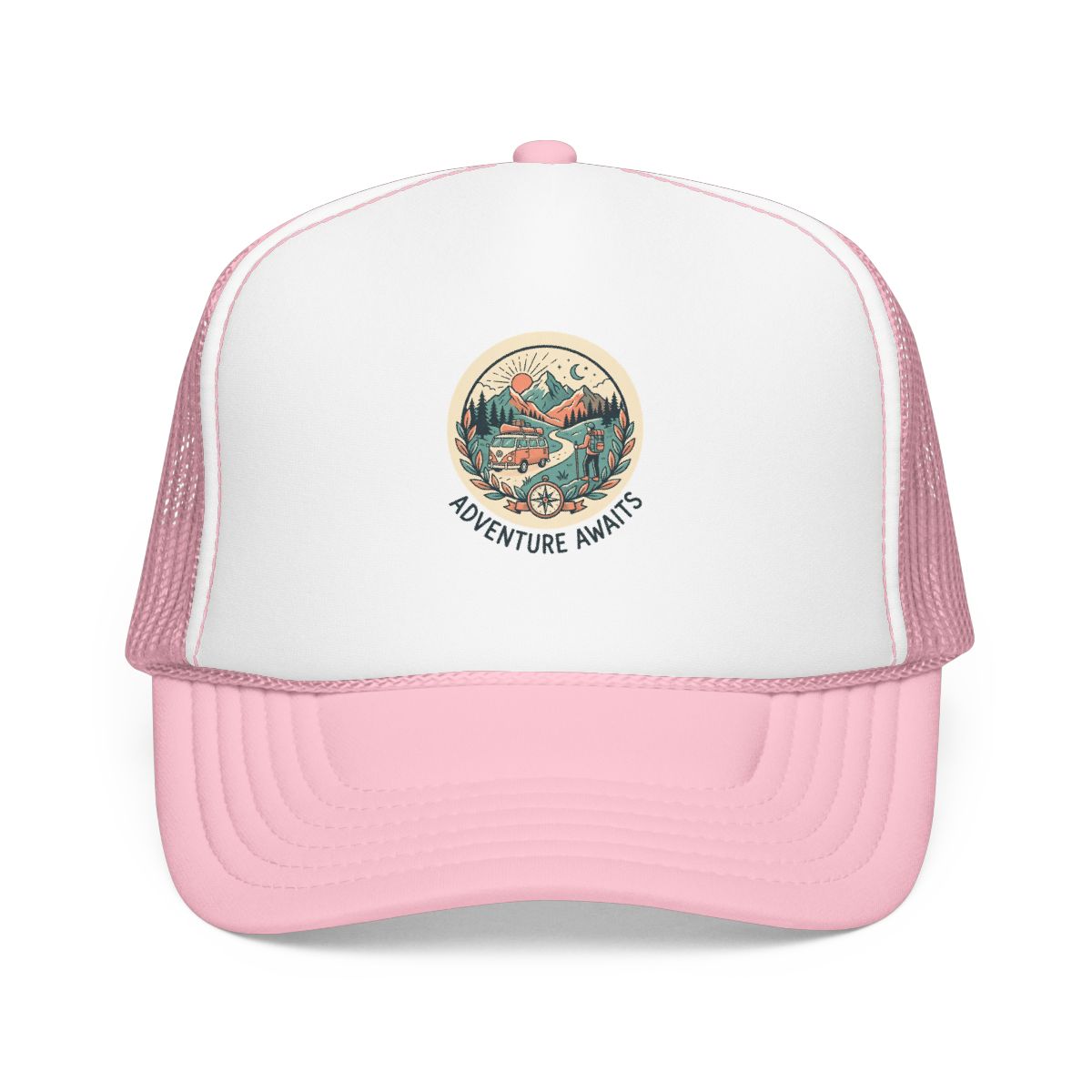 Adventure Gift Hat — Adventure Awaits — travel wanderer hat design