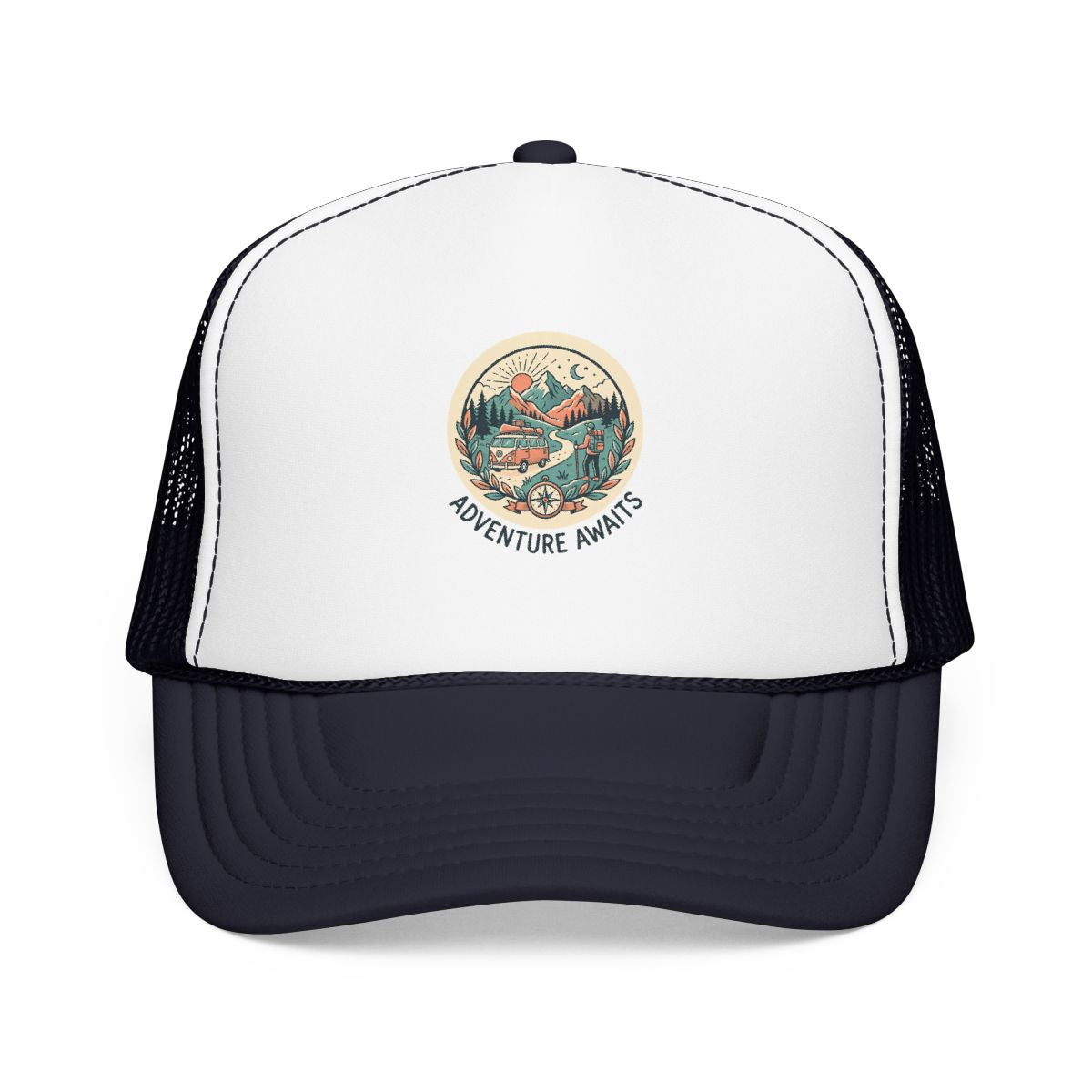 Adventure Gift Hat — Adventure Awaits — travel wanderer hat design