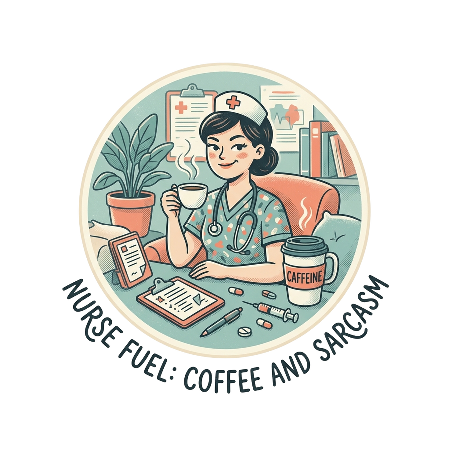 Nurse Gift T-Shirt — Nurse Fuel: Coffee and Sarcasm