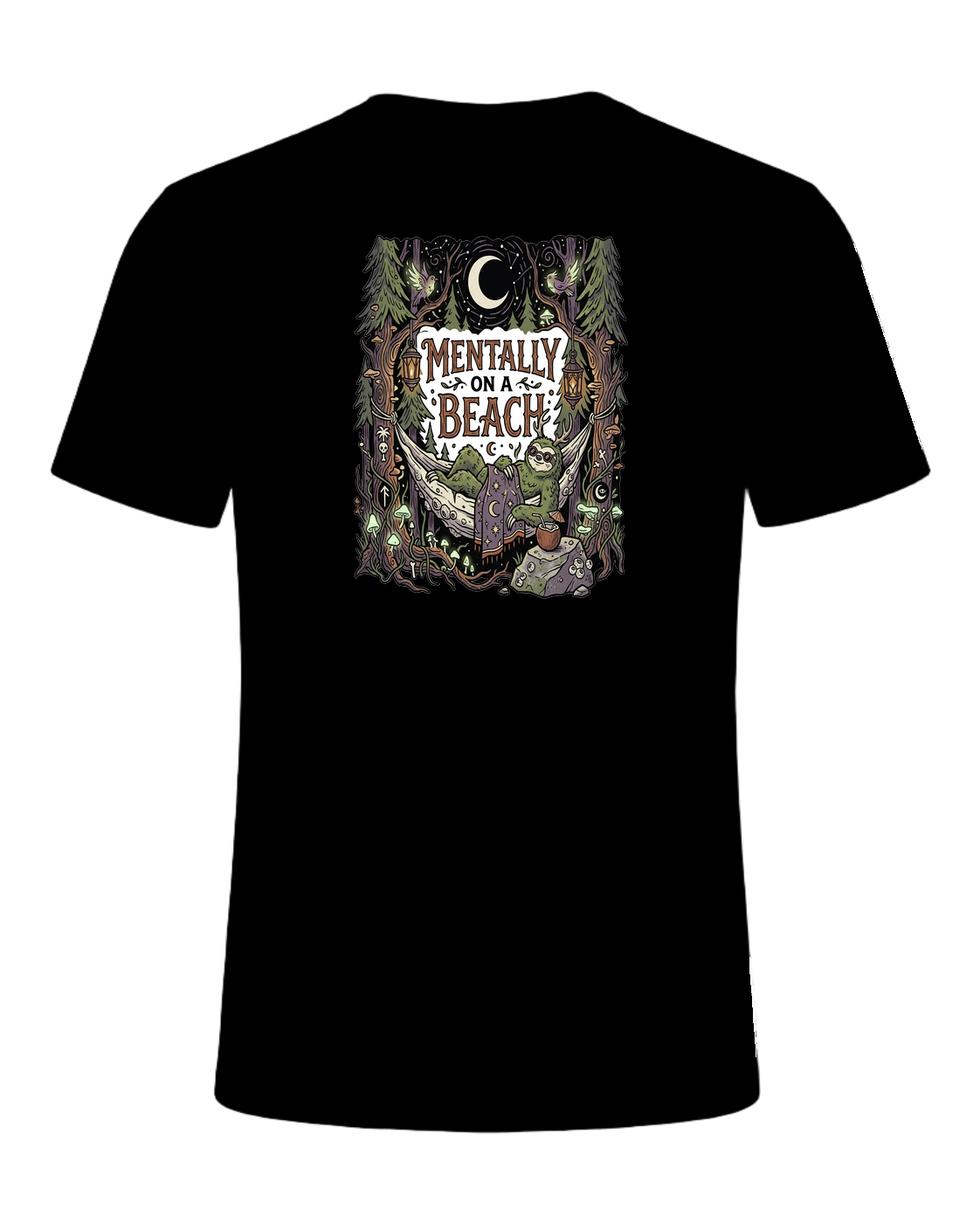 MENTALLY ON A BEACH — Black