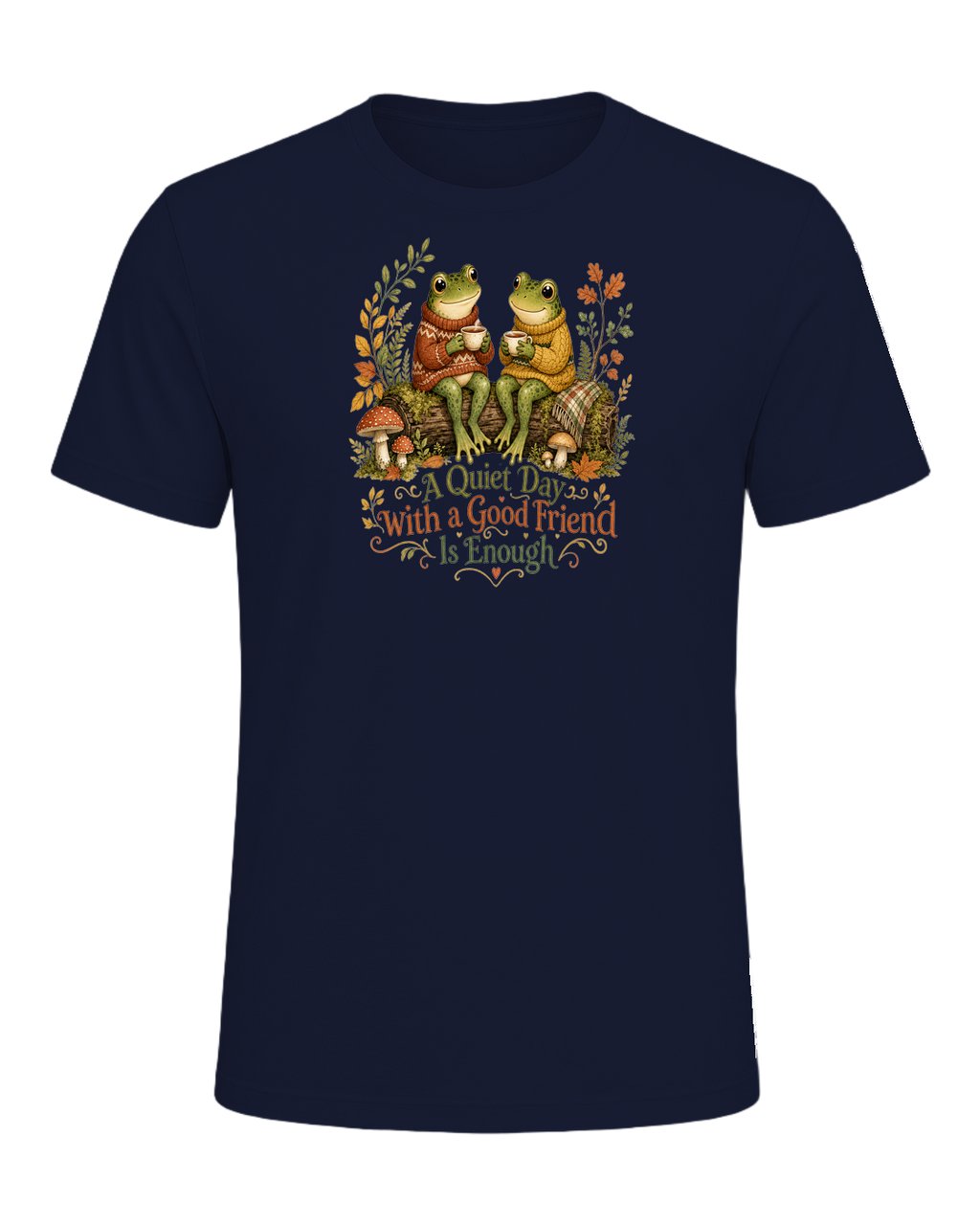 Cozy Frog Friends — Navy