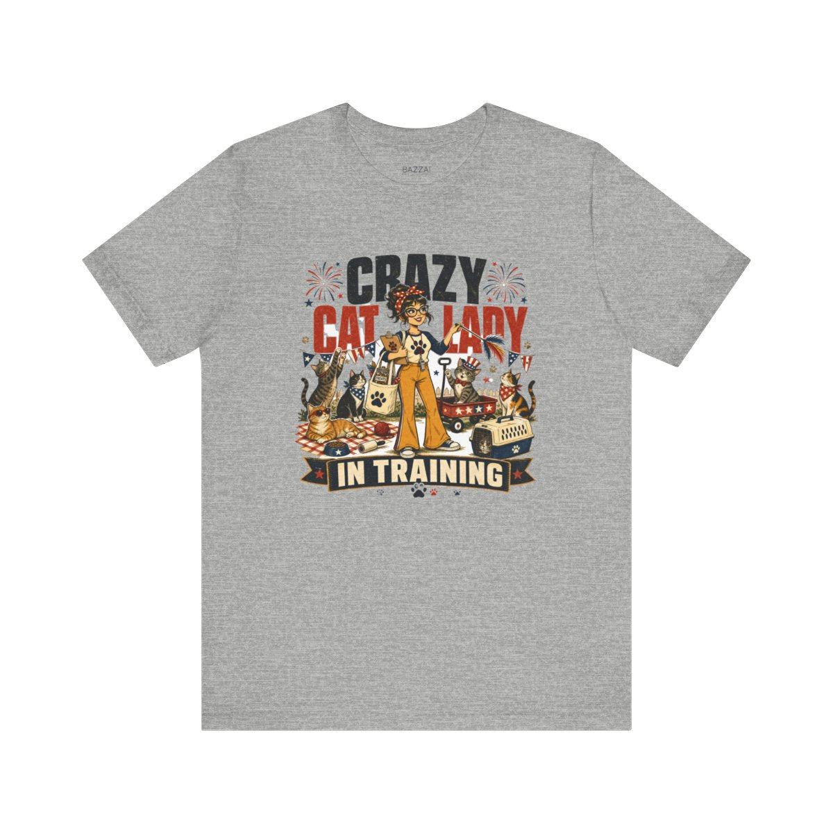 Funny Cat Gift T-Shirt — Crazy Cat Lady in Training — t-shirt design