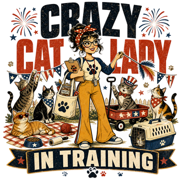 Funny Cat Gift T-Shirt — Crazy Cat Lady in Training