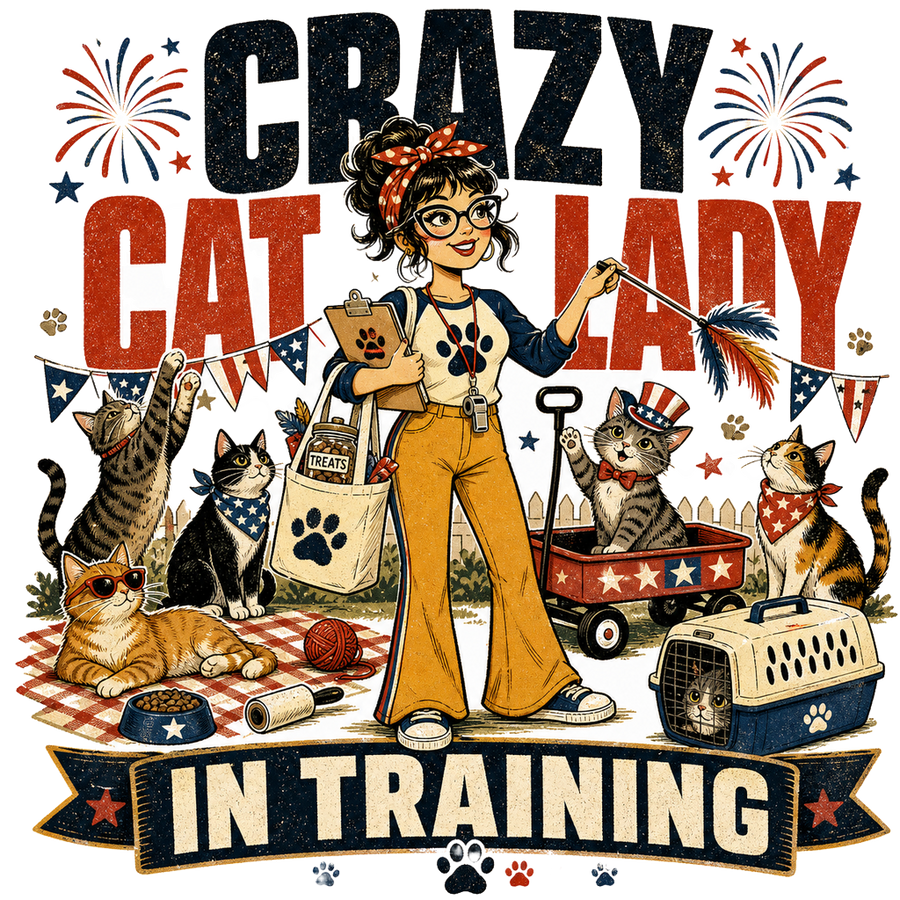 Funny Cat Gift T-Shirt — Crazy Cat Lady in Training