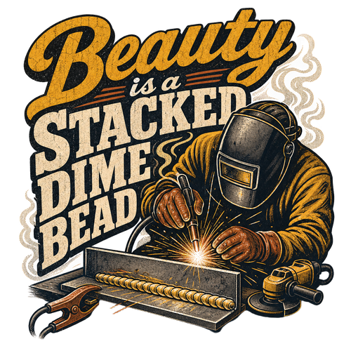 Beauty is a stacked dime bead