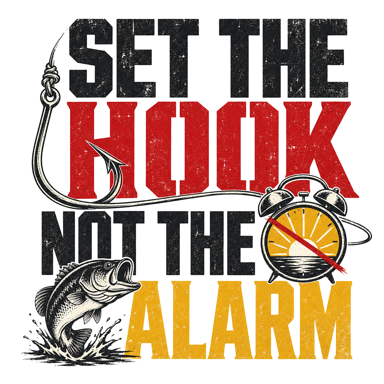SET THE HOOK NOT THE ALARM