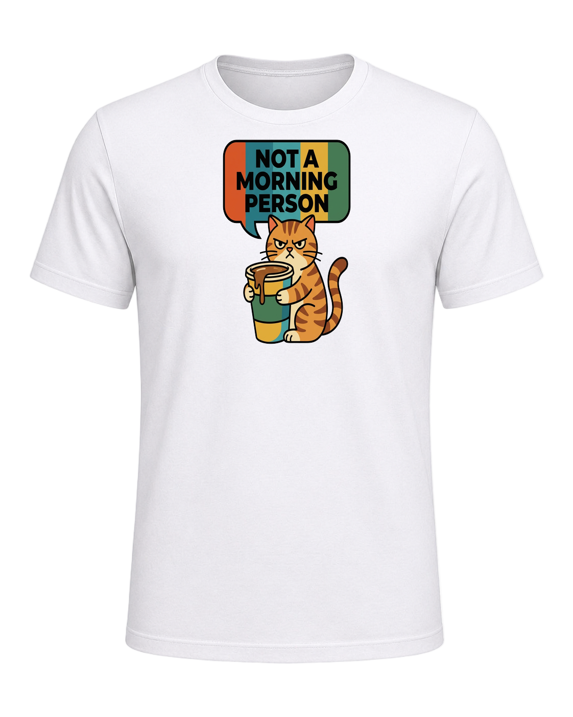 Grumpy Tabby Coffee — White