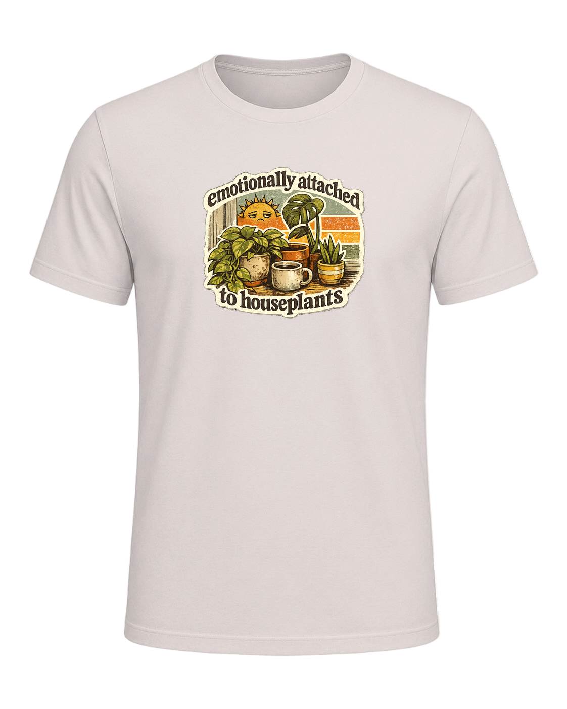 Emotionally Attached To Houseplants Tee — Heather Dust