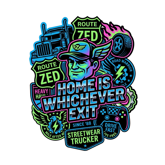 HOME IS WHICHEVER EXIT (URBAN STICKER)