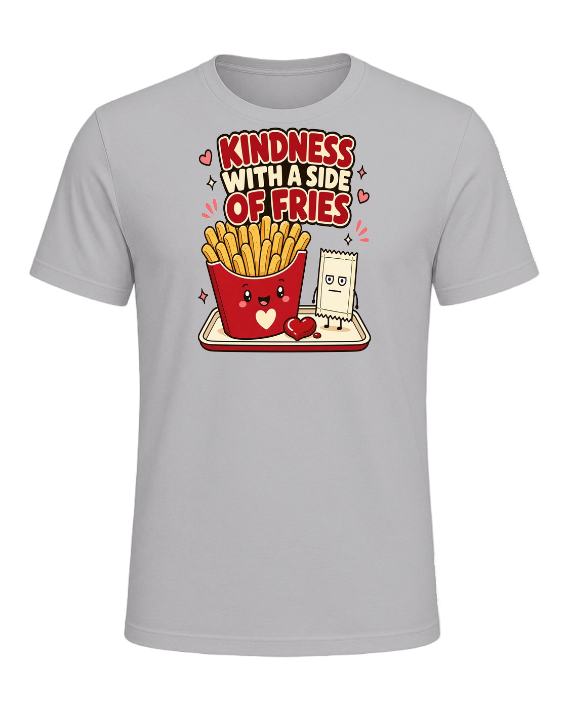 KINDNESS WITH A SIDE OF FRIES — Athletic Heather