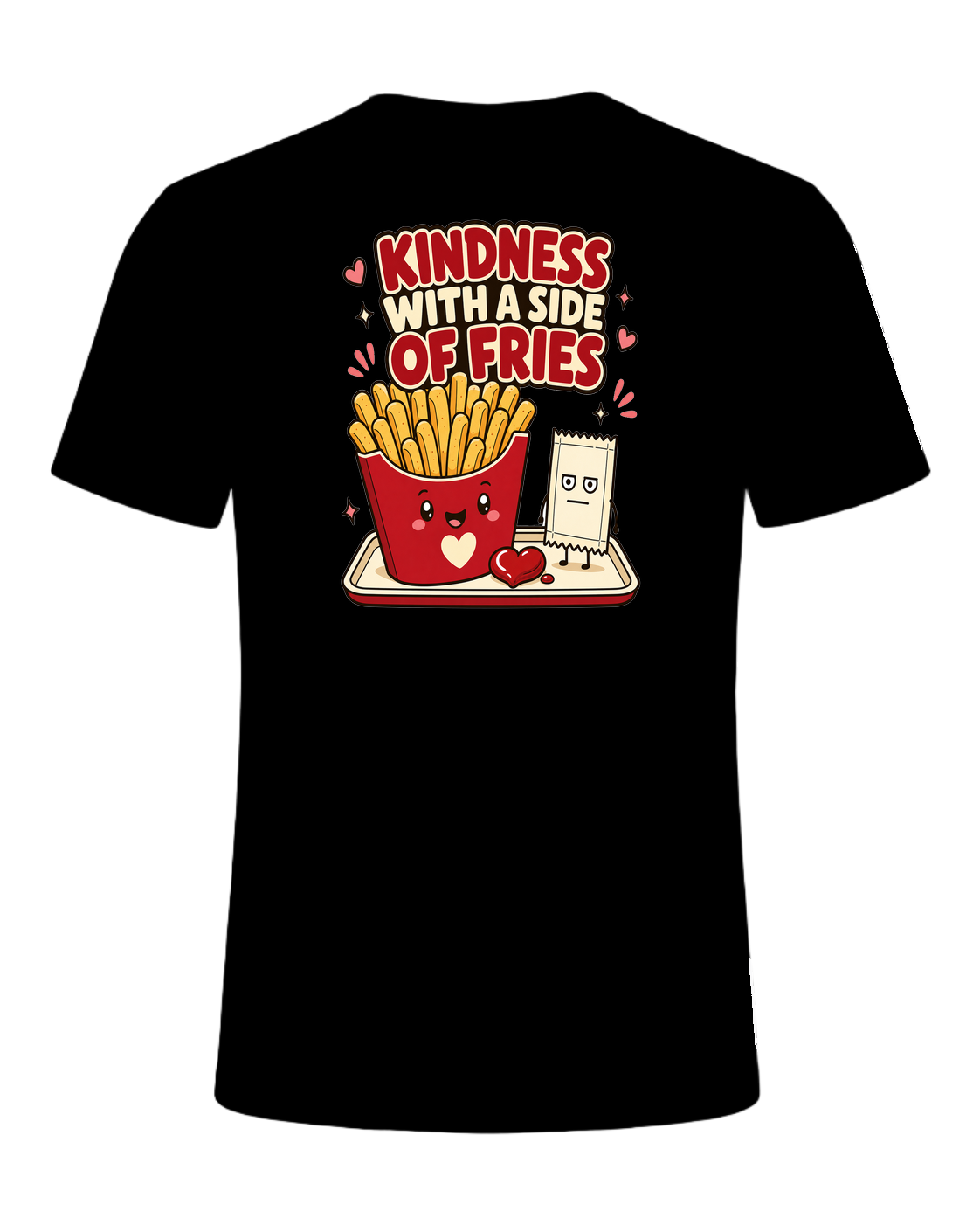 KINDNESS WITH A SIDE OF FRIES — Black